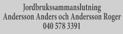 Jordbrukssammanslutning Andersson Anders och Andersson Roger logo